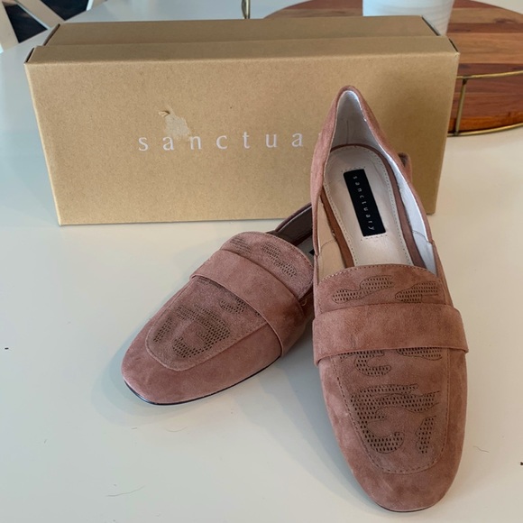 NIB Sanctuary Sass 2.0 desert taupe perforated loafers-size 7 - Picture 3 of 13